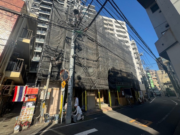 Sビル様の修繕工事(足場仮設)